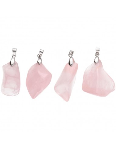 Pingente Cabochão de Quartzo Rosa...