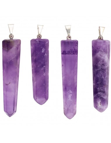 Amethyst Polished Tip Pendant