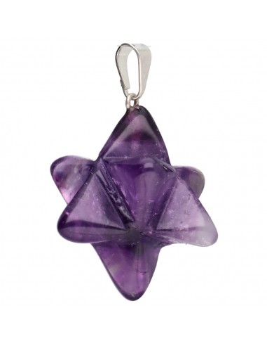 Pendentif Merkaba en améthyste