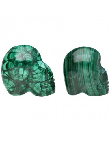 Malachite Skull 55-90gr