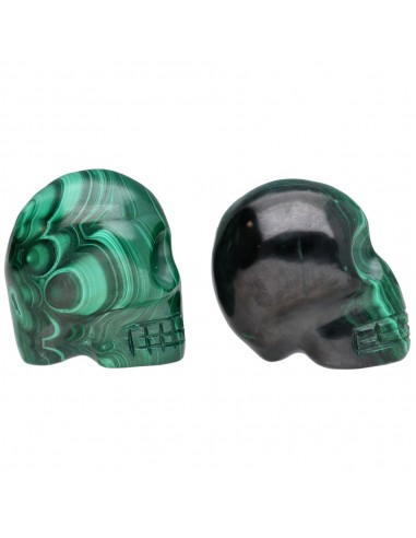 Calavera de Malaquita 110-160gr
