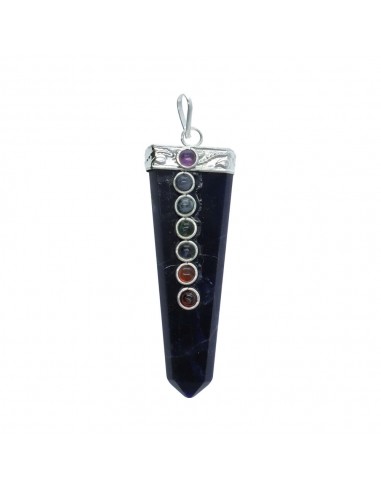 Silver Plated Flat Point with Chakras...