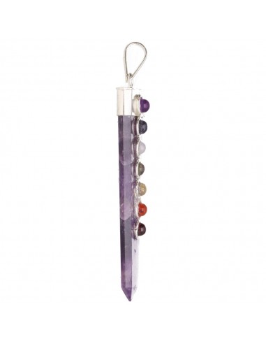 Silver Plated Amethyst Flat Point...