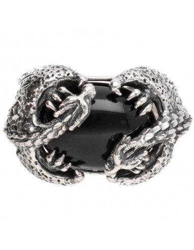 Dragons Ring with Onyx in Sterling...
