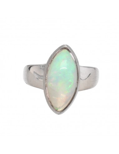925 Sterling Silver Opal Ring (42M)