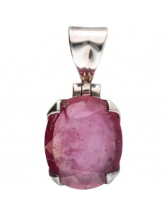 Faceted Ruby Pendant in 925...