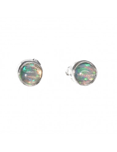 925 Sterling Silver Mini Opal Circle...