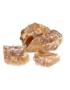 Calcite brute dorée de...