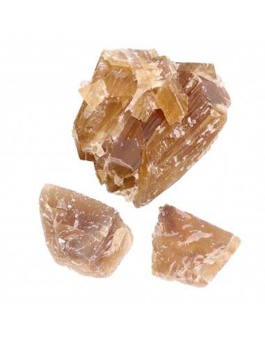 Calcite dourada bruta cor de mel