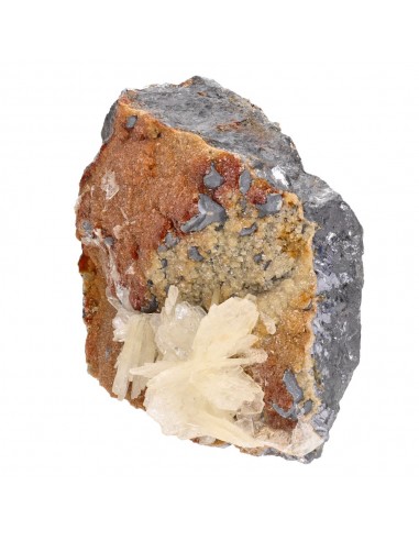 Baryte, sidérite et sphalérite brutes
