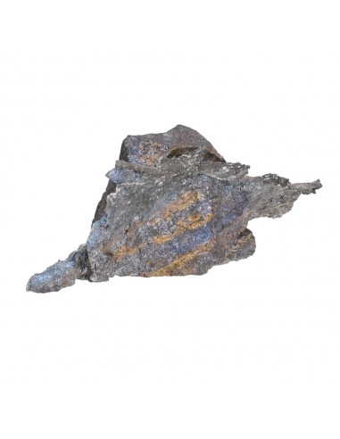 Argent natif dans la Bornite brute (A)