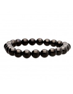 Bracelet en jais de 8 mm