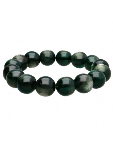 Bracelet de lépidolite verte 12mm