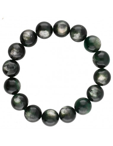 Bracelet de lépidolite verte 12mm