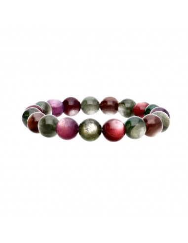 Pulseira de lepidolita multicolorida...