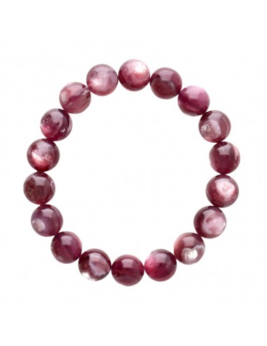Pulseira de lepidolita roxa 11mm