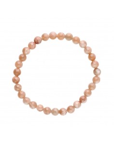 Bracelet Adularia pêche 6mm 2