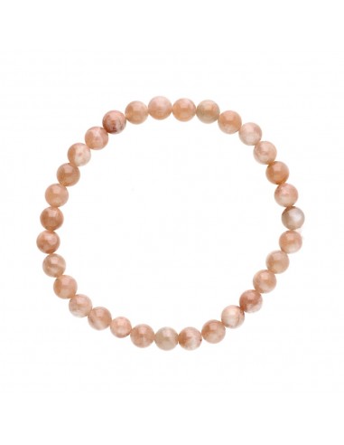 Pulsera de Adularia Melocotón 6mm