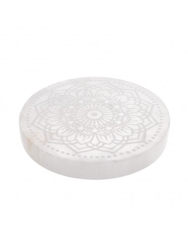 Placa Circular de Selenita Mandala