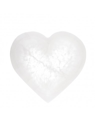 Large Selenite Heart Bowl