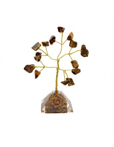 Árvore de olho de tigre com base de...