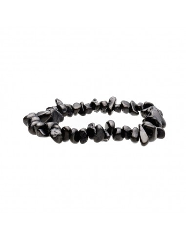 Pulseira com pequenas lascas de shungite