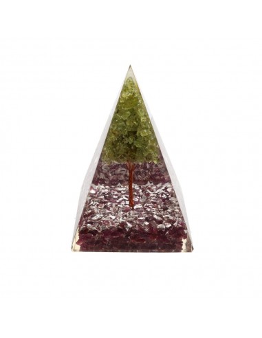 Ruby Orgonite Pyramid in Resin with...