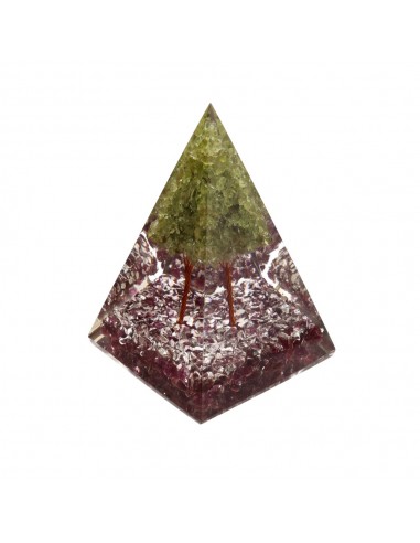 Ruby Orgonite Pyramid in Resin with...