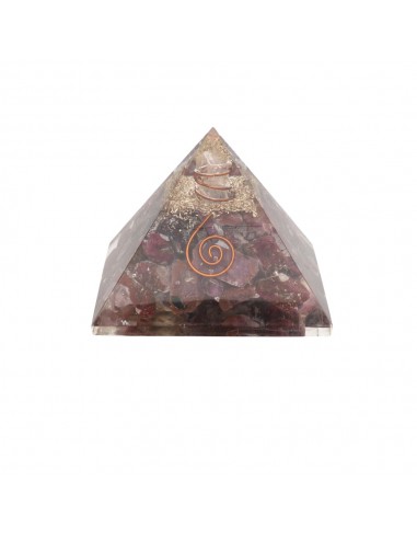 Ruby Orgonite Pyramid in Resin with...