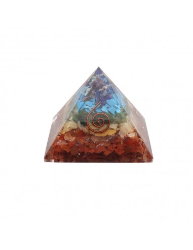 Chakra Orgonite Pyramid 5x5cm