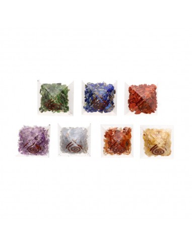 Pack de Pirámides Orgonita 7 Chakras