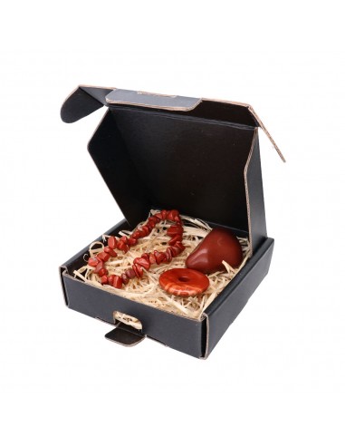 Pack Caja Zodiaco Escorpio - Jaspe Rojo