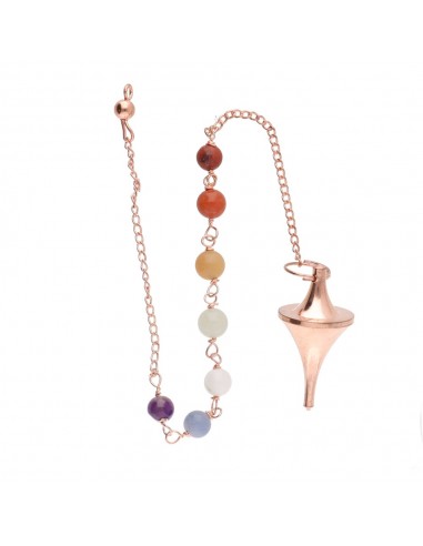 Péndulo Cónico de Cobre con Chakras...