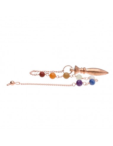 Pendule Karnak en cuivre avec chakras...