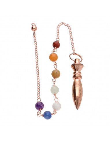 Karnak Copper Pendulum with Chakras...