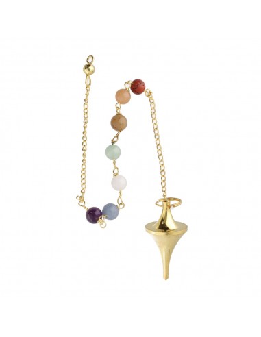 Pêndulo Cónico de Bronze com Chakras...