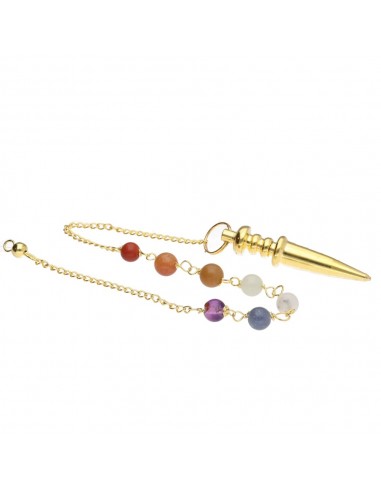 Bronze Pendulum with Chakras (PEND215)