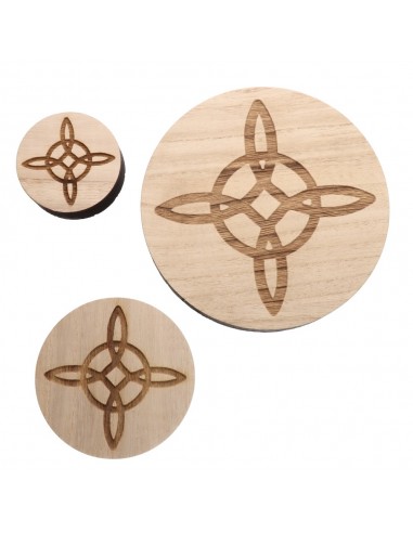 Base de altar circular com nó de...