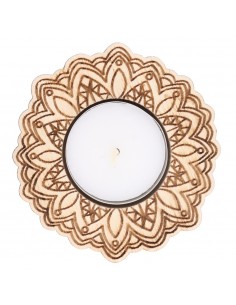 Bougeoir Mandala à fleurs 2