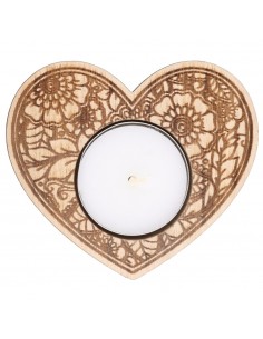Flowers Heart Candle Holder 2