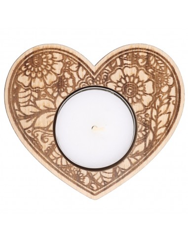 Flowers Heart Candle Holder