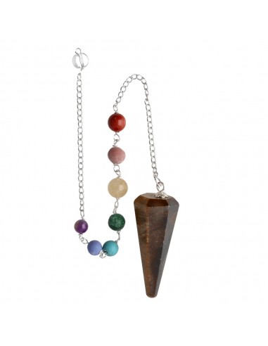 Tiger Eye Faceted Pendulum with...