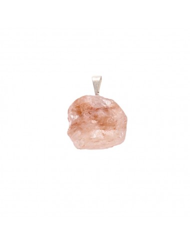 Pendentif en quartz hématoïde brut