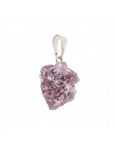 Rough Lepidolite Mica Pendant 2