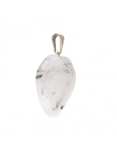 Pendentif cœur de quartz tourmaline