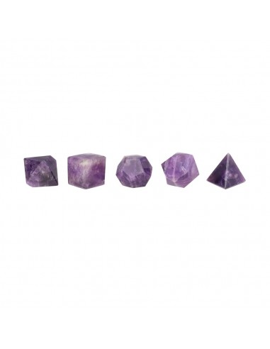 Amethyst Platonic Shapes Pack