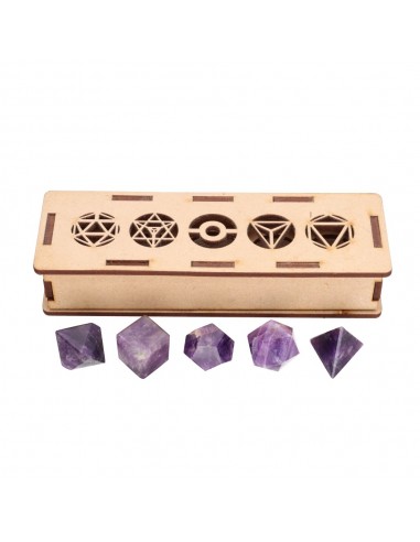 Amethyst Platonic Shapes Pack