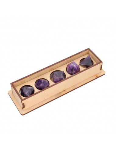 Amethyst Platonic Shapes Pack