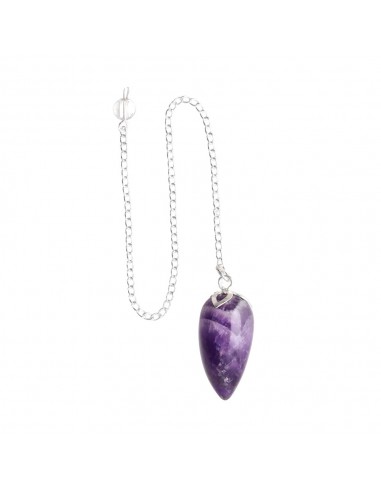 Amethyst Lotus Drop Pendulum (PEND233)