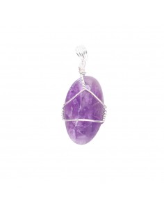Roulé Pendentif d'améthyste...